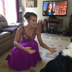 Plum Purple Prom Dress